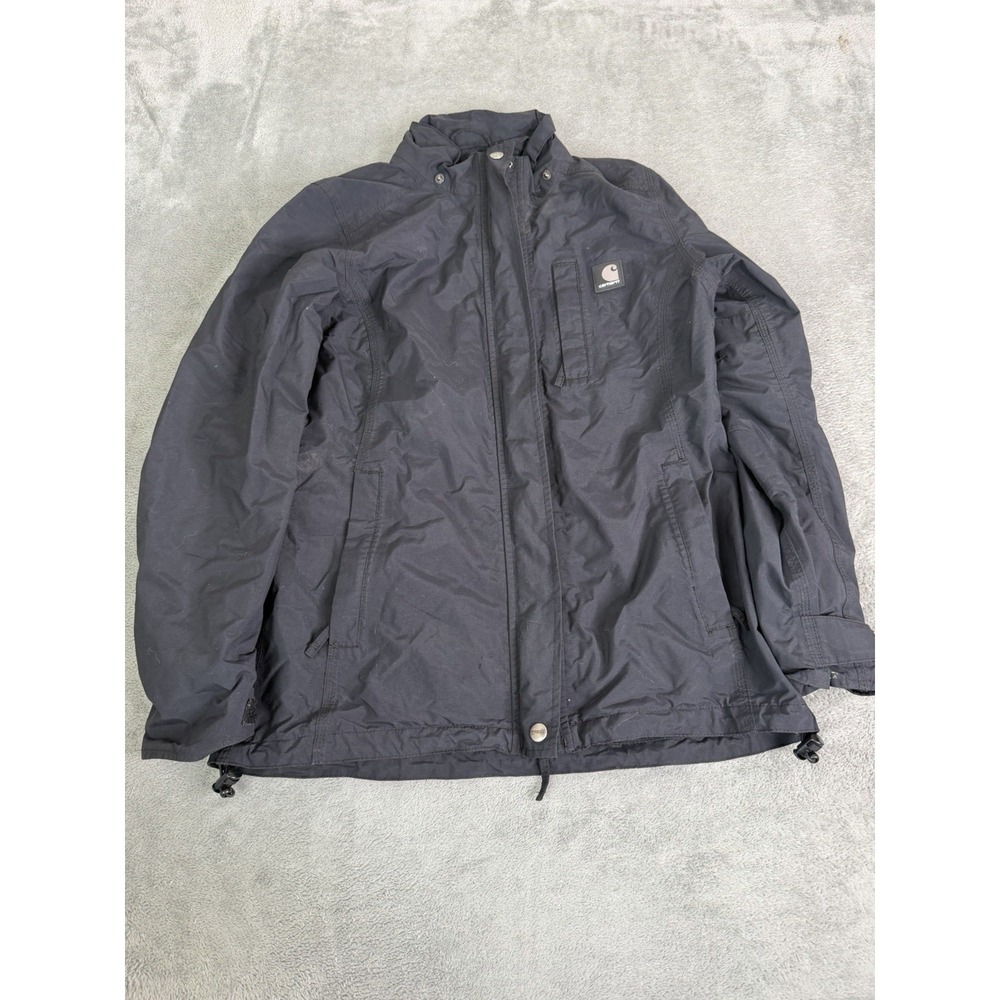 Carhartt Women's Cascade Jacket Size XS Black Full Zip Waterproof